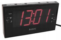 RADIOBUDZIK DUŻY wyświetlacz Radio LED BUDZIK 828