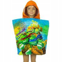Turtles - Żółwie Ninja PONCZO KąPIELOWE BAWEŁNIANE