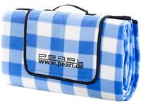Koc piknikowy 200 x 175 cm niebieski/krata | PEARL