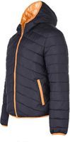 Męska kurtka zimowa Hi-Tec Blato pikowana czarno-pomarańczowa rozmiar XL