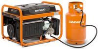 DAEWOO GDA 3500 DFE AGREGAT GENERATOR PRĄDOTWÓRCZY LPG / BENZYNA 2x16A, MOC 3,5kW - OFICJALNY DYSTRYBUTOR - AUTORYZOWANY DEALER DAEWOO