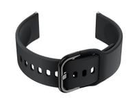 Pasek gumowy do smartwatch 20mm - czarny/czarny
