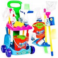 Zestaw do Sprzątania dla Dzieci Wózek Mop Zmiotka Akcesoria Y150