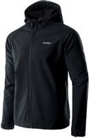 Kurtka Hi-TEC Męski SOFTSHELL NETI czarny z kapturem M