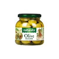 Greckie Zielone Oliwki Nadziewane Pastą Paprykową "Olives with Paprica Paste | Polnjene Olive" 290g Natureta