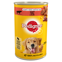 PEDIGREE Adult puszka 1200g - mokra karma pełnoporcjowa dla dorosłych psów, z wołowiną w galaretce