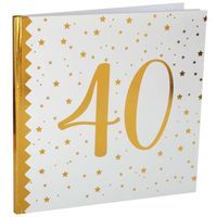 Księga Gości "40 Urodziny", SANTEX, 24 x 24 cm, 20 kartek