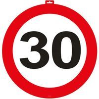 Znak na drzwi "30 Urodziny - Traffic Birthday", FOLAT, 47 cm