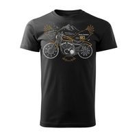 Koszulka motocyklowa z motocyklem na motor Harley Iron 883 męska czarna REGULAR L