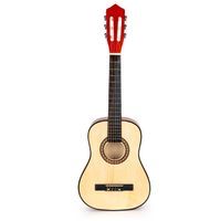 Gitara Dla Dzieci Duża Drewniana 6 Strun Ecotoys