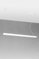 LAMPA wisząca PINNE SOL TH086 prostokątna OPRAWA zwis liniowy LED 48W 4000K belka biała