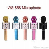 Bezprzewodowy mikrofon karaoke WS858 Kolor - Miedziany