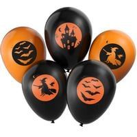 Balony "Halloween mix", pomarańczowo-czarne, Arpex, 11", 5 szt