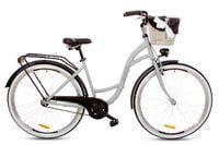 Damski rower miejski Goetze Style 28 + kosz / Szaro-czarny