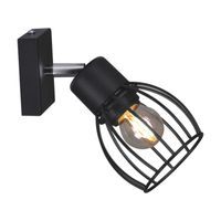 Lampa kinkiet plafon MIKA K-4564 I czarny Kaja