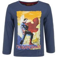 T-SHIRT BLUZKA SUPERMAN GRANATOWA R.128 CM 8 LAT 7-8 lat