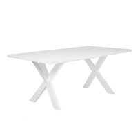 Stół do jadalni 180 x 100 cm biały LISALA