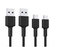 AUKEY CB-CMD29 zestaw 2 szt. kabli USB A-C 2m