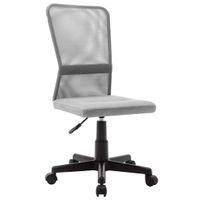 Krzesło biurowe, szare, 44x52x100 cm, z siatką