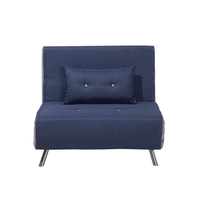 Sofa rozkładana niebieska FARRIS