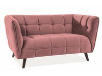 Welurowa kanapa do salonu, skandynawska sofa
