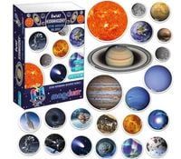 Gra edukacyjna magnesy Kosmos Zestaw magdum
