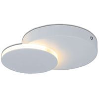 Ścienna LAMPA kinkiet DALLAS 1352923 Nave okrągła OPRAWA metalowa LED 6W 3000K plafon sufitowy biały