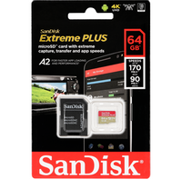 Karta pamięci SanDisk Extreme Plus Micro/SDXC 64GB SDSQXBZ-064GGN6MA