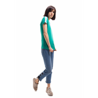ARENA KOSZULKA WOMEN T-SHIRT TEAM ICONS EVERGREEN-WHITE-EVERGREEN S