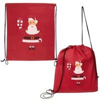 Worek sportowy - plecak z motywem świątecznym ELF UPOMINAKARNIA Czerwony