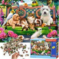 Castorland Puzzle Układanka 180 Elementów Pets In The Park - Zwierzęta W Parku 7+