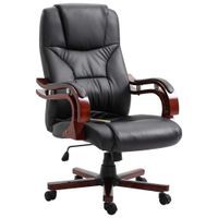 Krzesło biurowe, czarne, sztuczna skóra Lumarko!