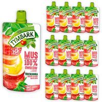 Tymbark Mus 100% truskawka jabłko banan marchew 120 g x 12 sztuk