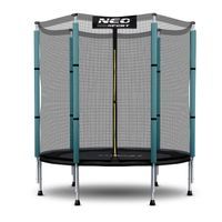 Trampolina ogrodowa dla dzieci, siatka, 140 cm, Neo-Sport, czarny