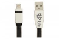 Kabel TB Lightning-USB czarny, certyfikat MFi 1m
