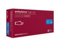 Rękawice lateksowe ambulance high risk M  50 szt