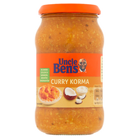 UNCLE BEN'S Sos Curry Korma. Łagodny sos curry z kokosem 400 g