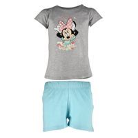 Piżama dla dziewczynki z krótkim rękawem Myszka Minnie Grey 110
