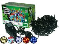 Sznur świetlny 30 m • 300 LED • zewnętrzne lampki • wyłącznik czasowy • lampki choinkowe NR 1783 Zimny biały