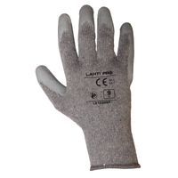 Rękawice robocze uniwersalne bawełniane ochronne powlekane lateksem szare Lahti Pro L2103 10-XL