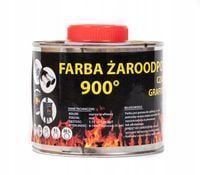 FARBA ŻAROODPORNA DO KOMINÓW TŁUMIKA PIECA 0,35kg