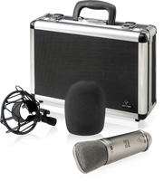 Mikrofon kondensatorowy pojemnościowy studyjny Behringer B-2 PRO ZESTAW