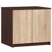 Nadstawka na szafę 60 cm - wenge- dąb sonoma - 2 drzwi