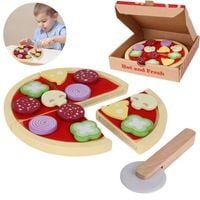Zabawka drewniana pizza do krojenia dla dzieci