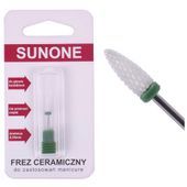 SUNONE Frez ceramiczny do paznokci, hybrydy, żelu stożek mocny zielony
