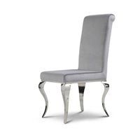 Krzesło glamour Premier Silver - nowoczesne krzesło tapicerowane