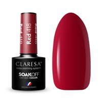 Claresa Lakier Hybrydowy Red 418 5Ml