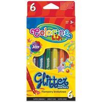 Flamastry brokatowe Colorino 6 szt.