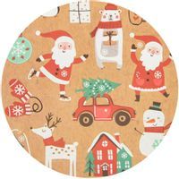 Naklejki "Kraftowe Mikołaje", mix, Arpex, arkusz