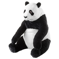 Miś pluszowy Panda IKEA pluszak biało czarny 47 cm